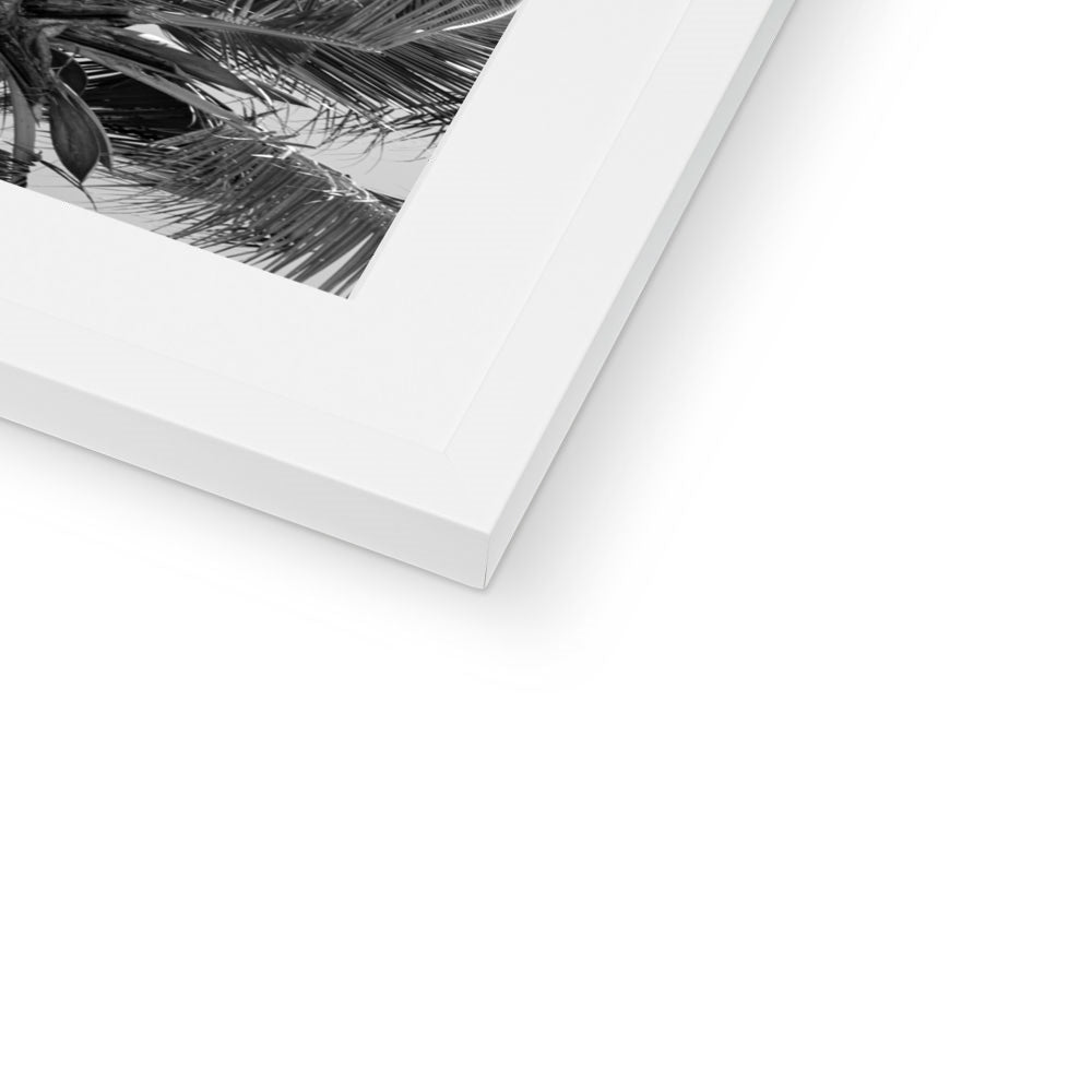 Tropical Flower (mono) | Framed & Mounted Print