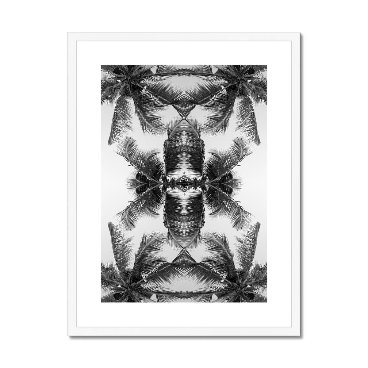 Tropical Flower (mono) | Framed & Mounted Print