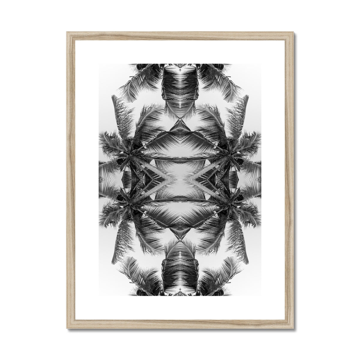 Tropical Warrior (mono) Framed & Mounted Print