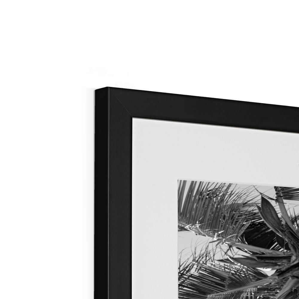 Tropical Flower (mono) | Framed & Mounted Print